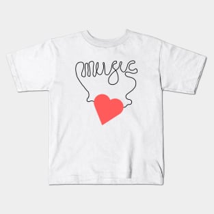 Music is love Kids T-Shirt